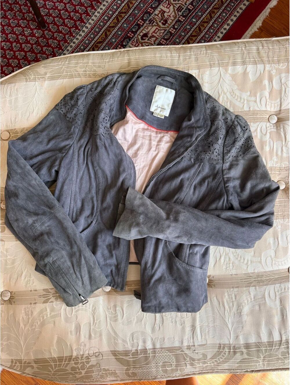 faux suede jacket